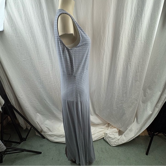 Weekend Max Mara Echi mosaic-print maxi dress in blue and white L - Picture 6 of 13